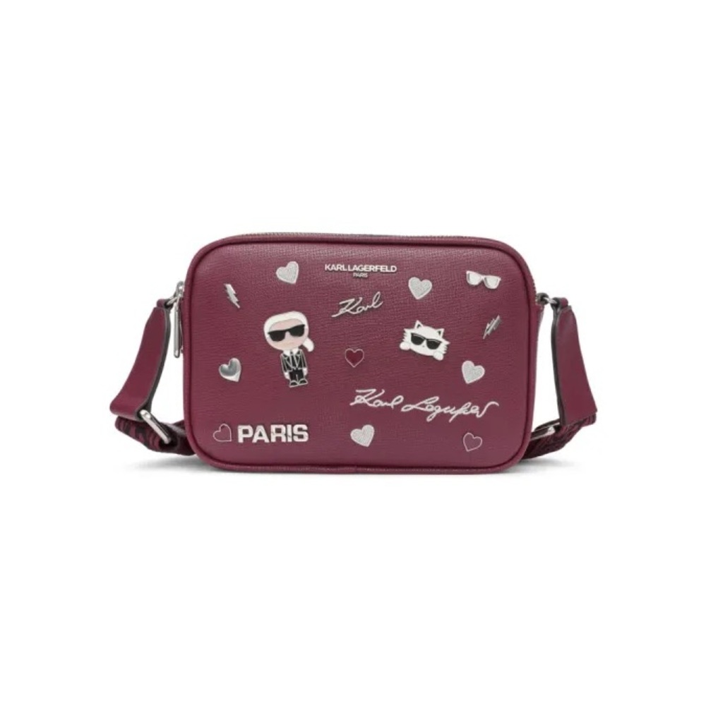 Karl Lagerfeld | MAYBELLE CATE PINS
CROSSBODY CAMERA BAG